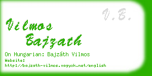 vilmos bajzath business card